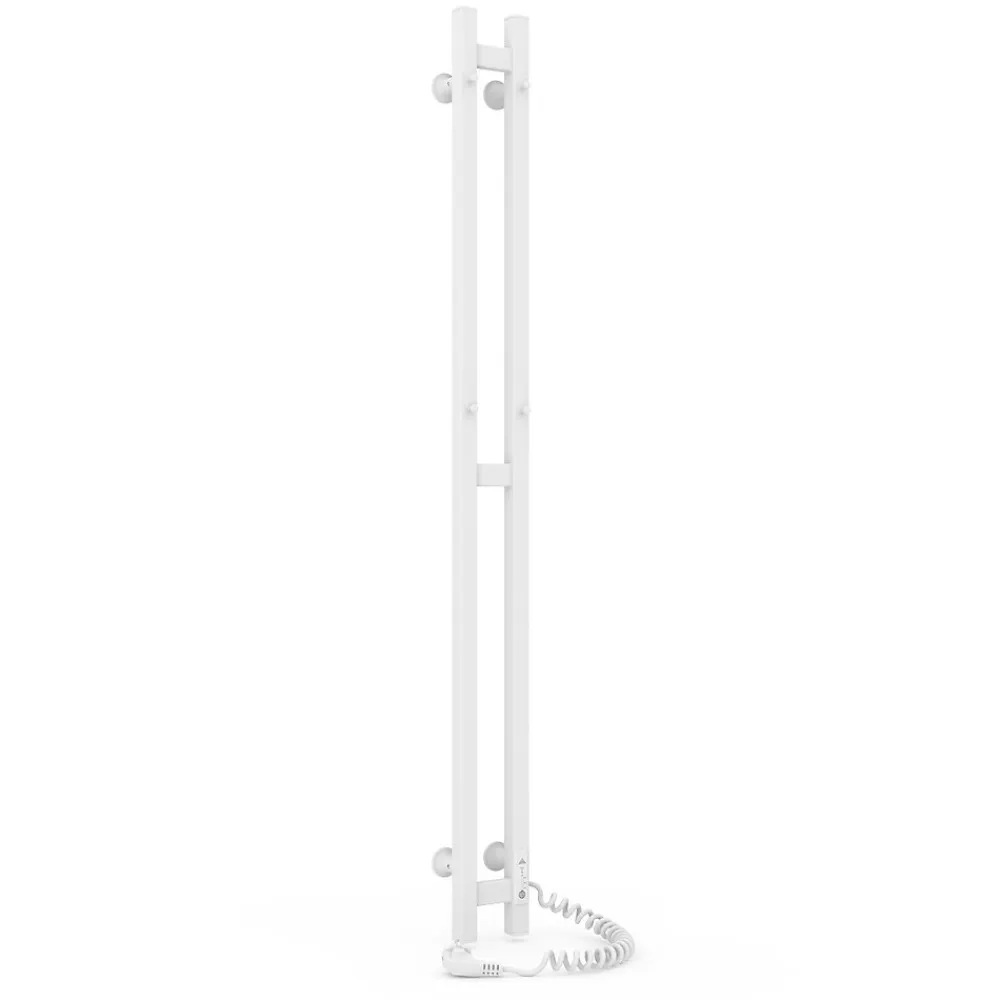 Sèche-Serviettes Électrique|Laris Sèche-serviettes électrique DUET 80x1200 avec minuterie ECO, 80W, Blanc