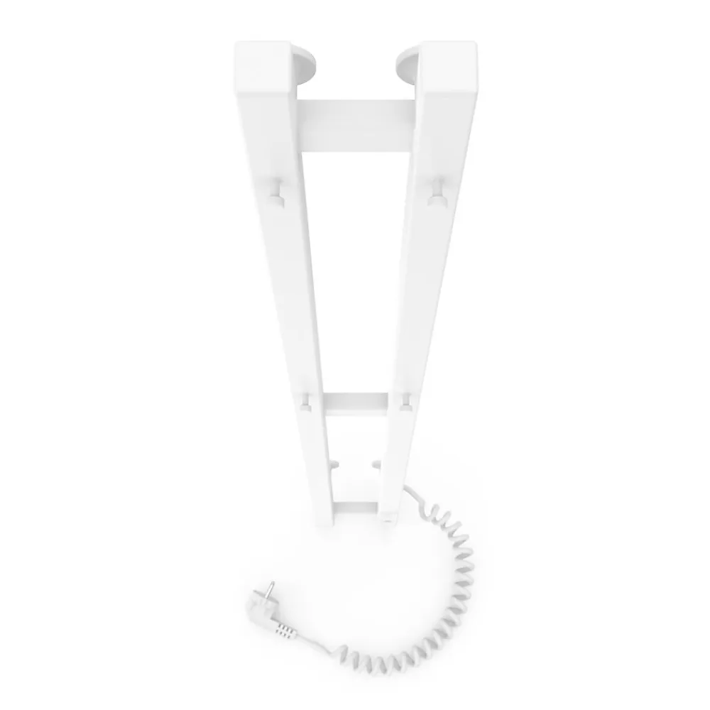 Sèche-Serviettes Électrique|Laris Sèche-serviettes électrique DUET 80x1200 avec minuterie ECO, 80W, Blanc