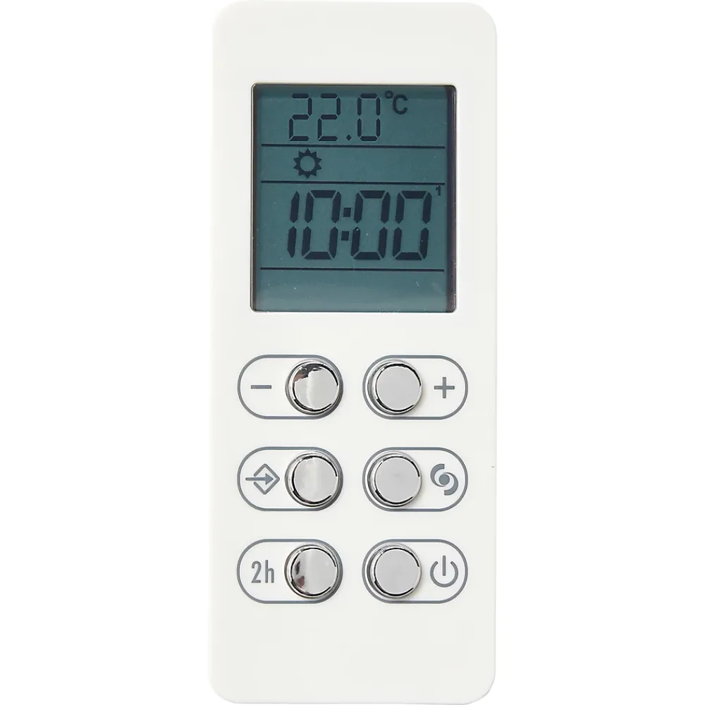 Delonghi Sèche-serviettes électrique à inertie fluide Phorum blanc 500W + soufflerie 1000W