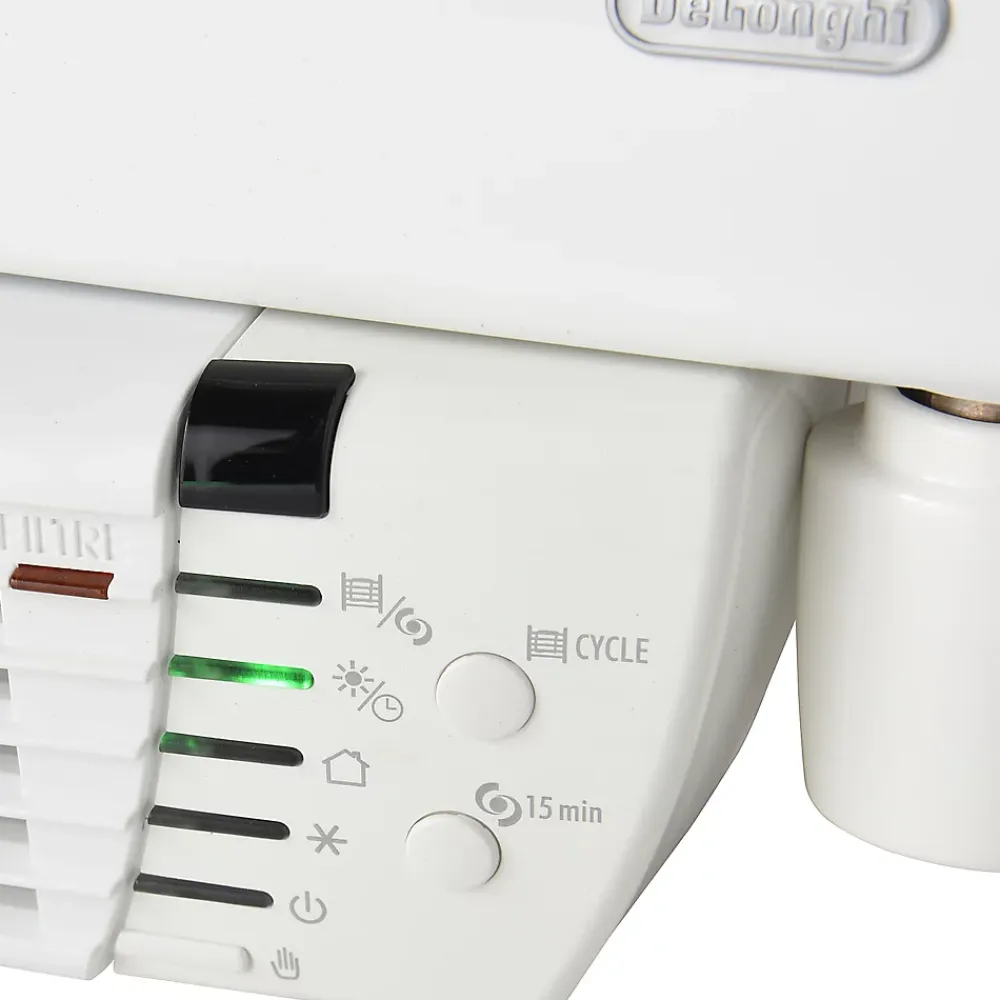 Delonghi Sèche-serviettes électrique à inertie fluide Phorum blanc 500W + soufflerie 1000W