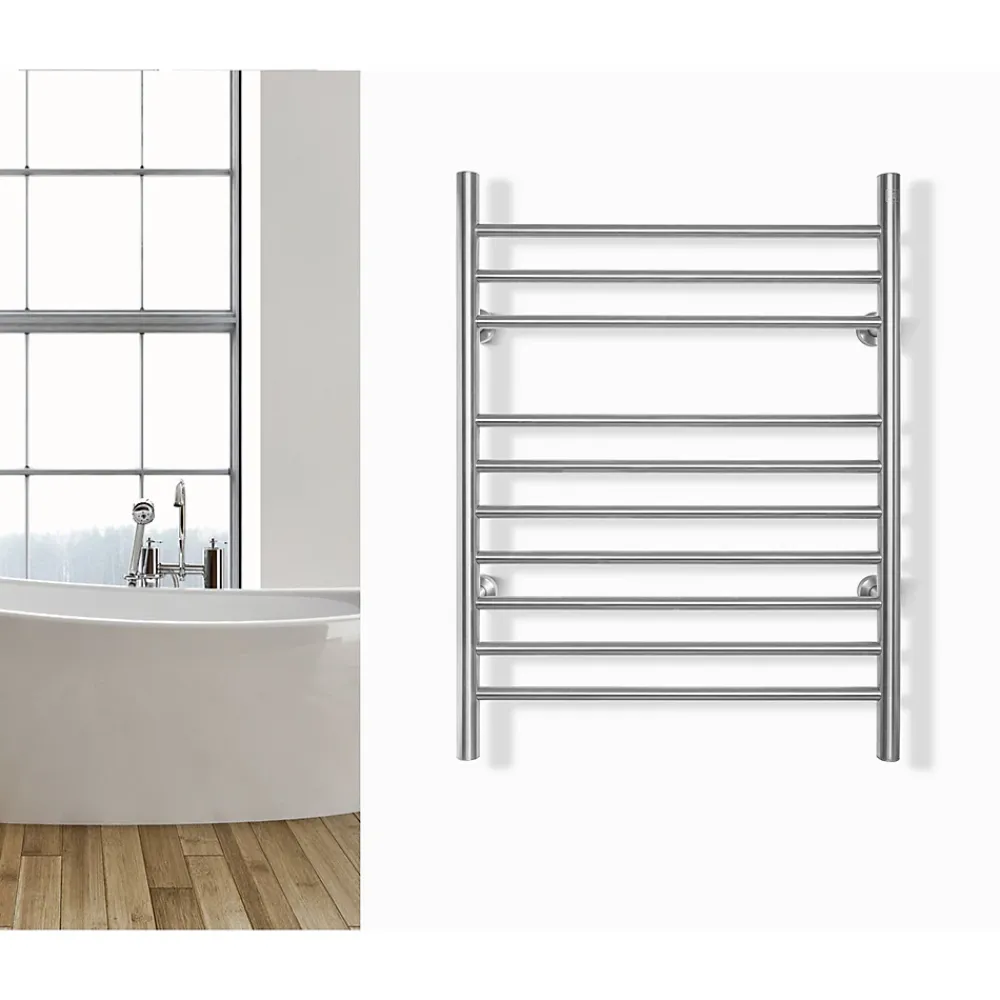 WarmlyYours Sèche-serviettes électrique brossé 150W , Dimensions: 81,2cm x 60 cm