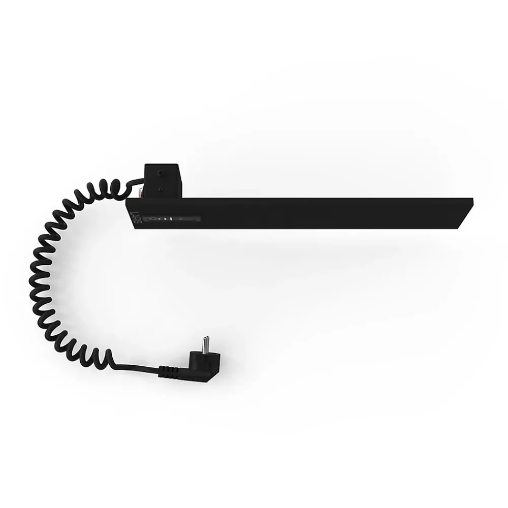 Laris Sèche-serviettes électrique SMART 400x100 avec minuterie ECO, 24W, Noir