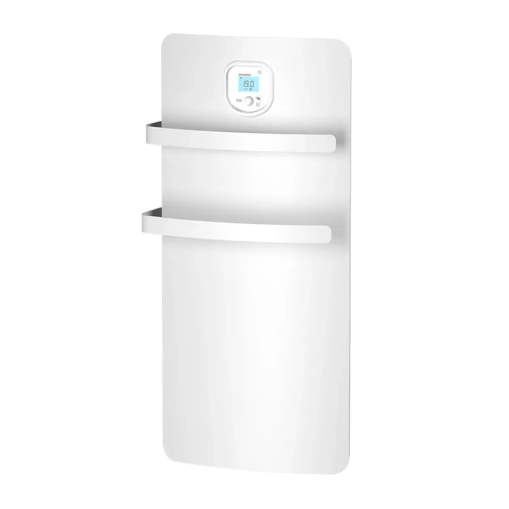 Sèche-Serviettes Soufflant|Noirot Sèche-serviettes électrique à inertie sèche Anuri blanc 500W + soufflerie 700W