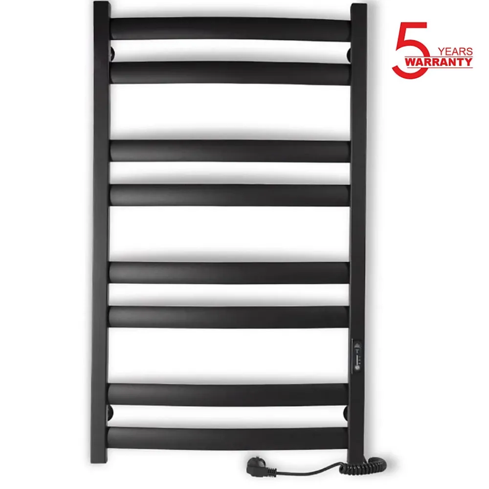 Laris Sèche-serviettes électrique ATLANT 500x900 avec minuterie ECO, 210W, Noir