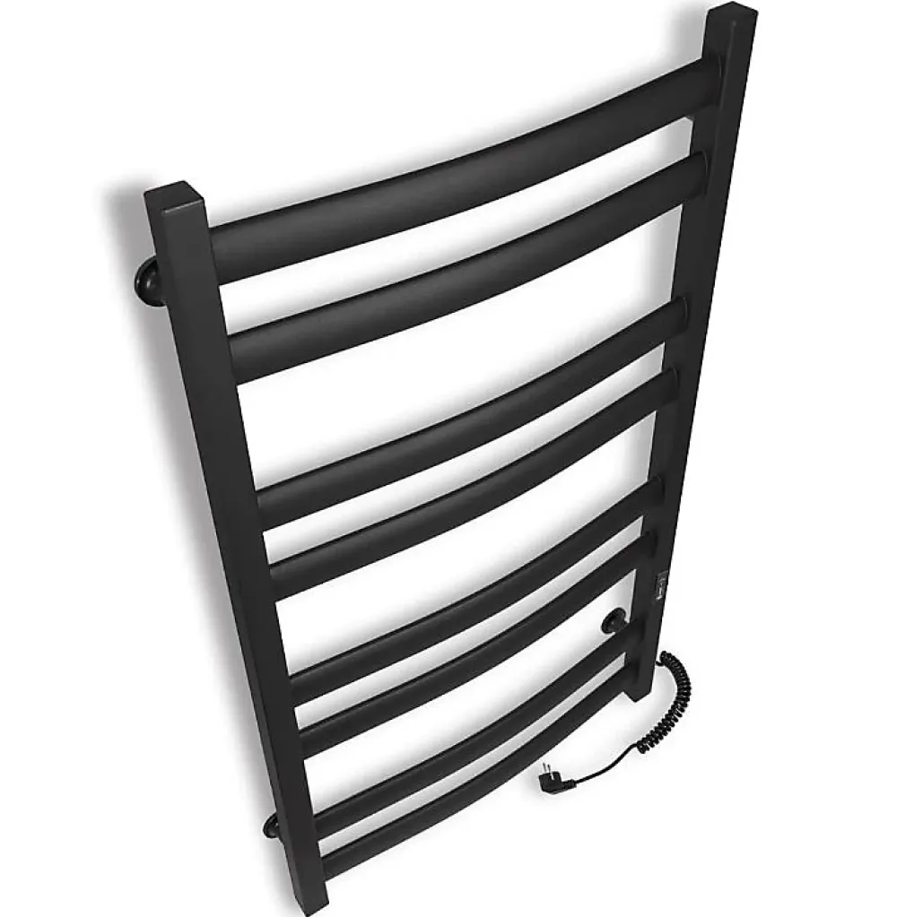 Laris Sèche-serviettes électrique ATLANT 500x900 avec minuterie ECO, 210W, Noir