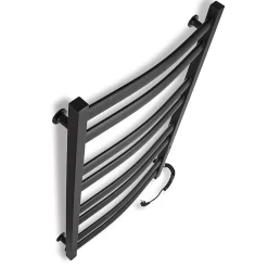 Laris Sèche-serviettes électrique ATLANT 500x900 avec minuterie ECO, 210W, Noir