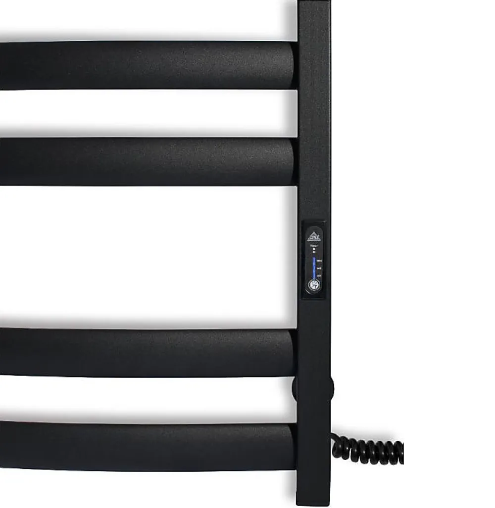 Laris Sèche-serviettes électrique ATLANT 500x900 avec minuterie ECO, 210W, Noir