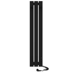 Laris Sèche-serviettes électrique BOSTON 230x1200 avec minuterie ECO, 180W, Noir