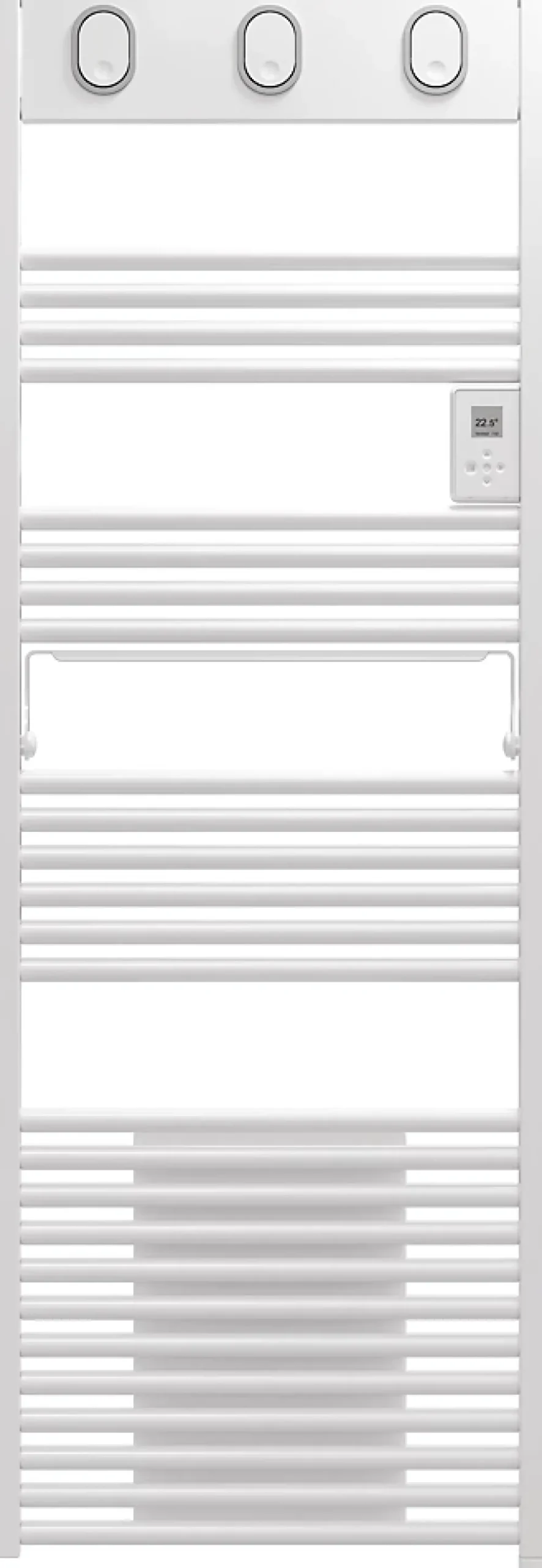 Sèche-Serviettes Soufflant|Sauter Sèche-serviettes électrique à inertie fluide Marapi tactile blanc 750W + soufflerie 1000W