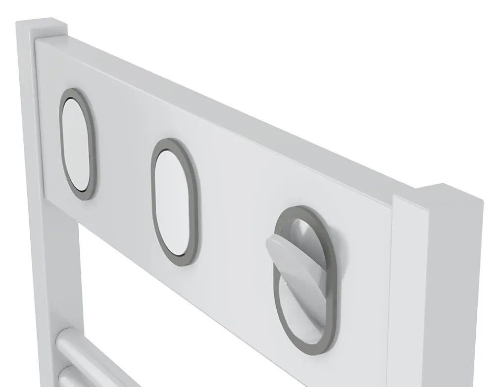 Sèche-Serviettes Soufflant|Sauter Sèche-serviettes électrique à inertie fluide Marapi tactile blanc 750W + soufflerie 1000W