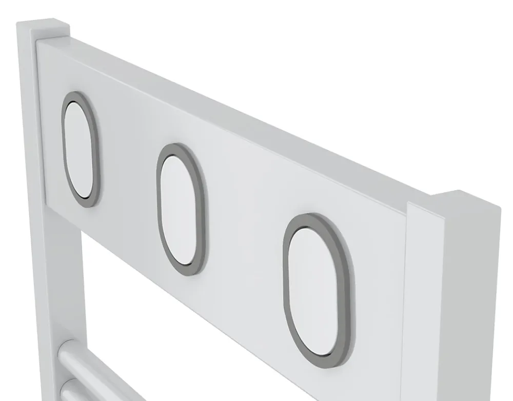 Sèche-Serviettes Soufflant|Sauter Sèche-serviettes électrique à inertie fluide Marapi tactile blanc 750W + soufflerie 1000W