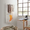 Deltacalor Sèche-serviettes électrique à inertie fluide Stendino 500W + soufflerie 1000W blanc