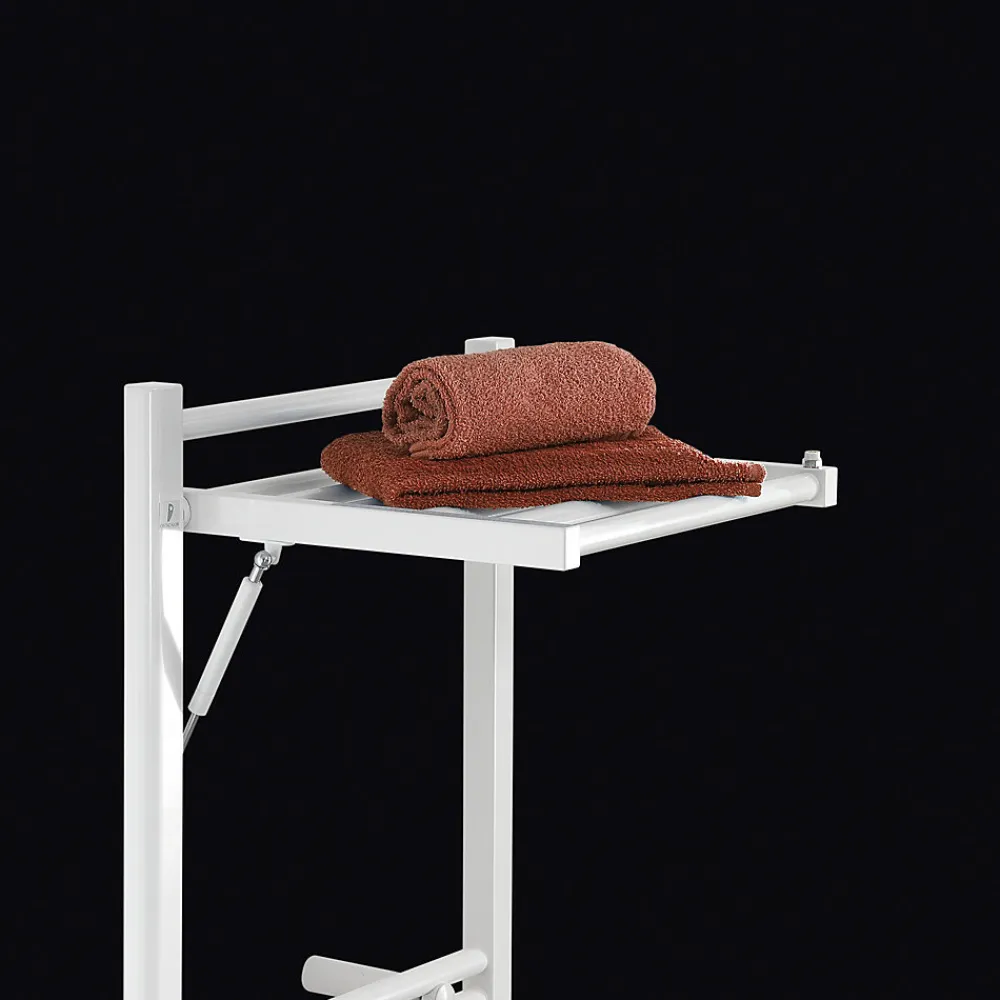 Deltacalor Sèche-serviettes électrique à inertie fluide Stendino 500W + soufflerie 1000W blanc