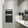 Sèche-Serviettes Électrique|Acova Sèche-serviettes électrique à inertie fluide Astrakan noir 500W