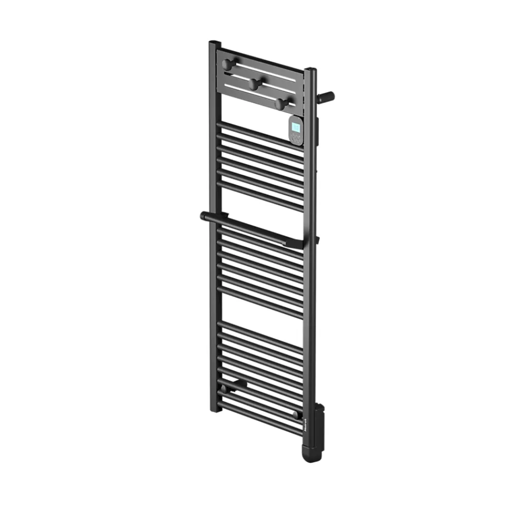 Noirot Sèche-serviettes électrique 750 W noir à inertie fluide, Actibain