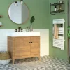 Sèche-Serviettes Électrique|Sauter Sèche-serviettes électrique à inertie fluide Asama connectable blanc 500W
