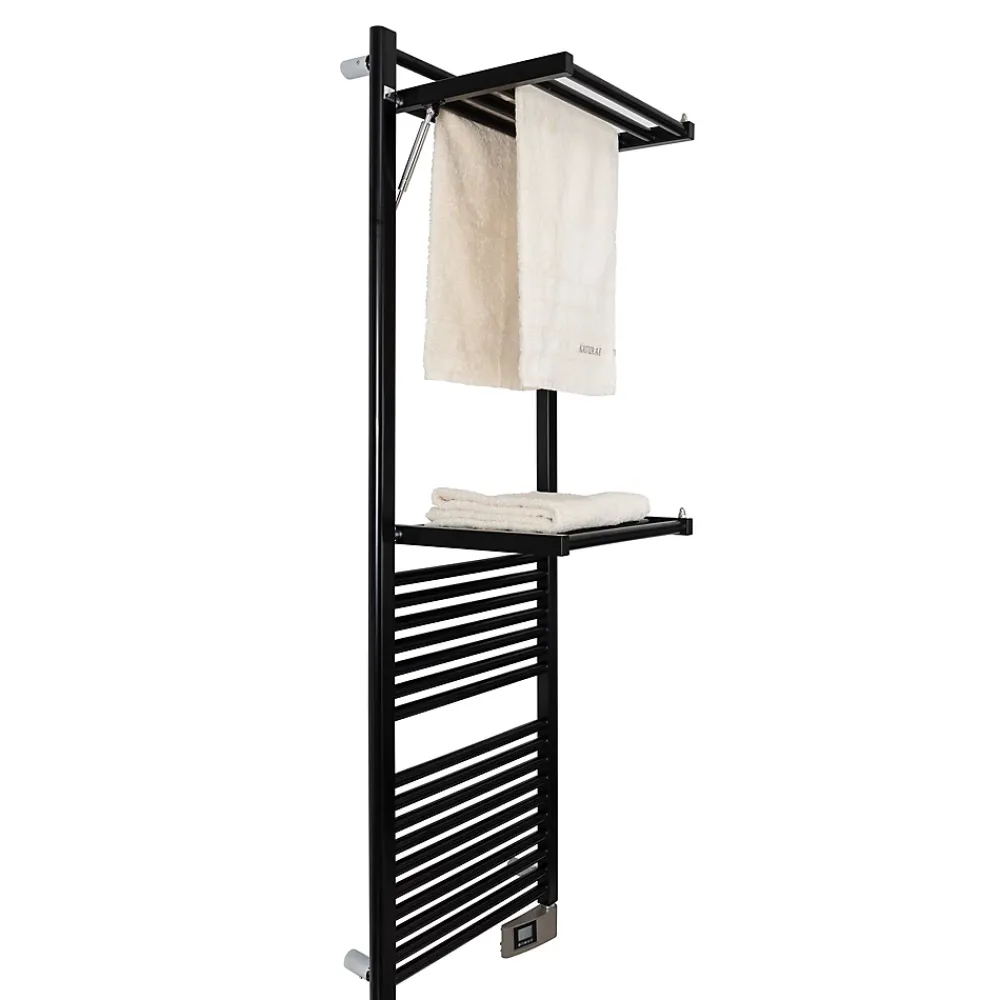 Deltacalor Sèche-serviettes électrique à inertie fluide Papillon2 750W noir
