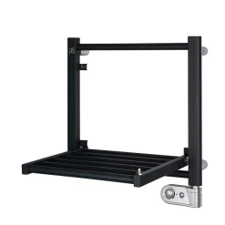 Sèche-Serviettes Électrique|Deltacalor Sèche-serviettes électrique à inertie fluide Papillon1 150W noir