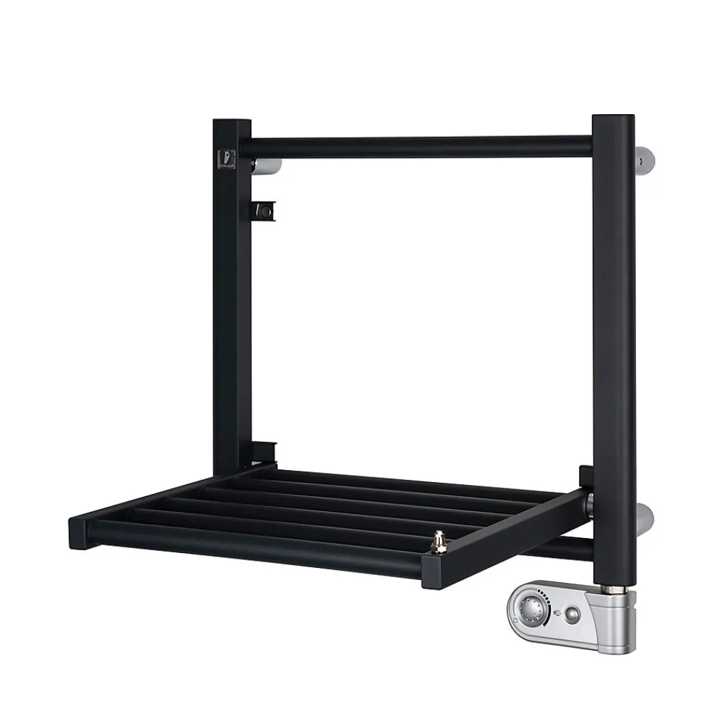 Sèche-Serviettes Électrique|Deltacalor Sèche-serviettes électrique à inertie fluide Papillon1 150W noir