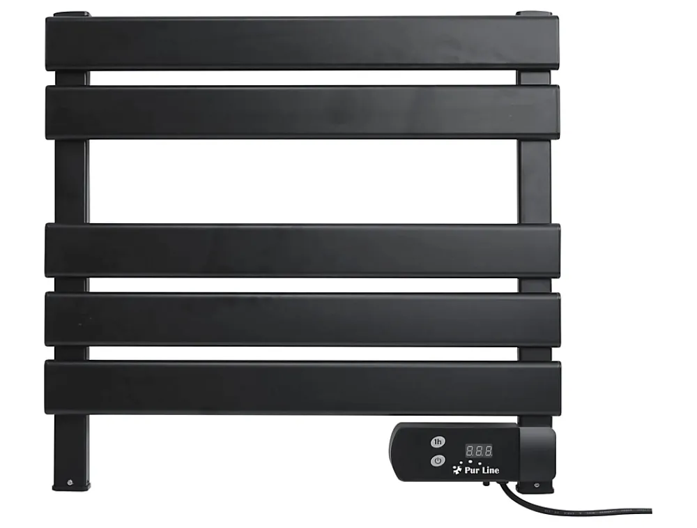 Pureline Sèche-serviettes électrique compact noir 100W