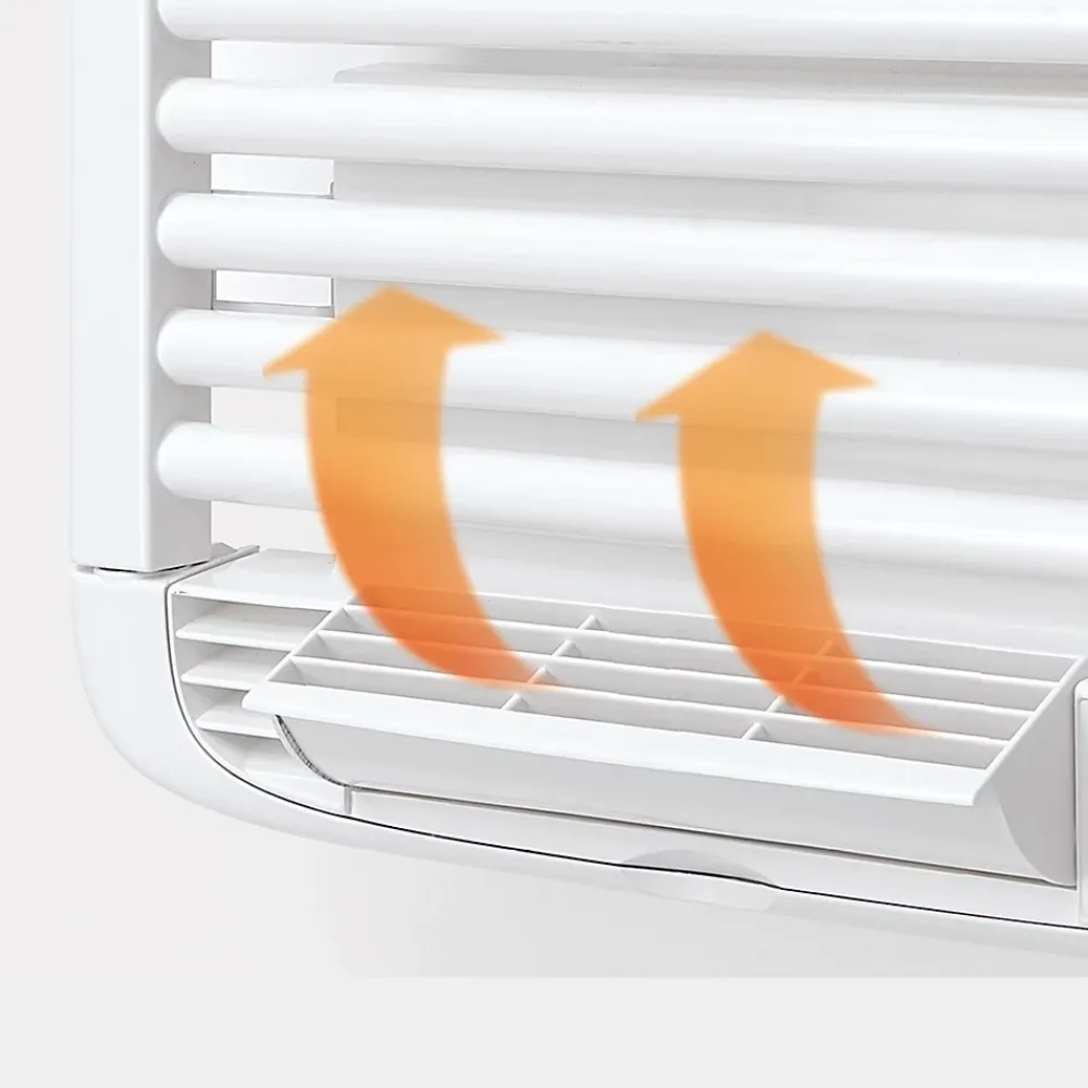 Deltacalor Sèche-serviettes électrique à inertie fluide Stendino 750W + soufflerie 1000W noir