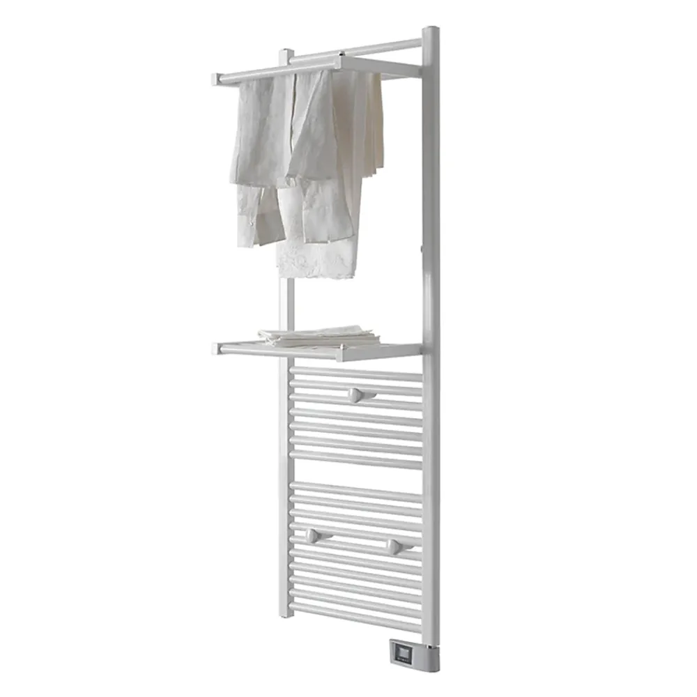 Sèche-Serviettes Électrique|Deltacalor Sèche-serviettes électrique à inertie fluide Papillon2 750W blanc