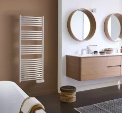 Sèche-Serviettes Électrique|Acova Sèche-serviettes électrique à inertie fluide Batik blanc 750W