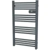 Sèche-Serviettes Électrique|Carrera Sèche-serviettes électrique à inertie sèche Alani 750W gris anthracite