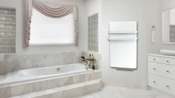 Sèche-Serviettes Soufflant|Carrera Sèche-serviettes électrique à inertie sèche Silam + Air 1400W + soufflerie 900W blanc