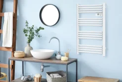 Sèche-Serviettes Électrique|Carrera Sèche-serviettes électrique à inertie sèche Alani blanc 500W