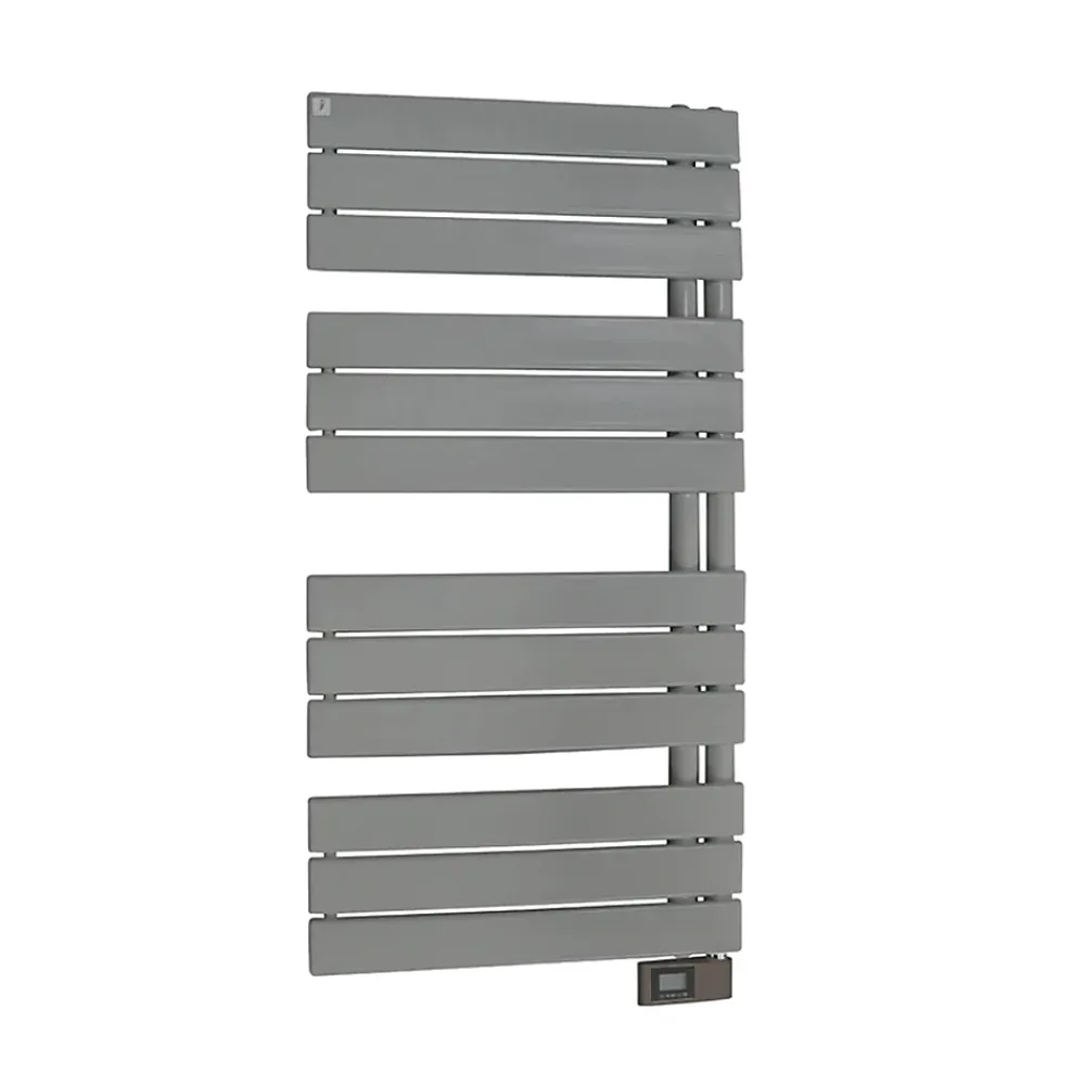 Deltacalor Sèche-serviettes électrique asymétrique 500W gris clair 5m²