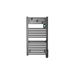 Sèche-Serviettes Soufflant|Noirot Sèche-serviettes électrique 750 W noir à inertie fluide + soufflerie 1000 W - Actibain