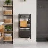 Noirot Sèche-serviettes électrique 500 W noir à inertie fluide + soufflerie 1000 W - Actibain