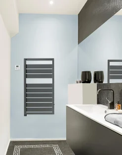Acova Sèche-serviettes électrique à inertie fluide Astrakan anthracite 500W