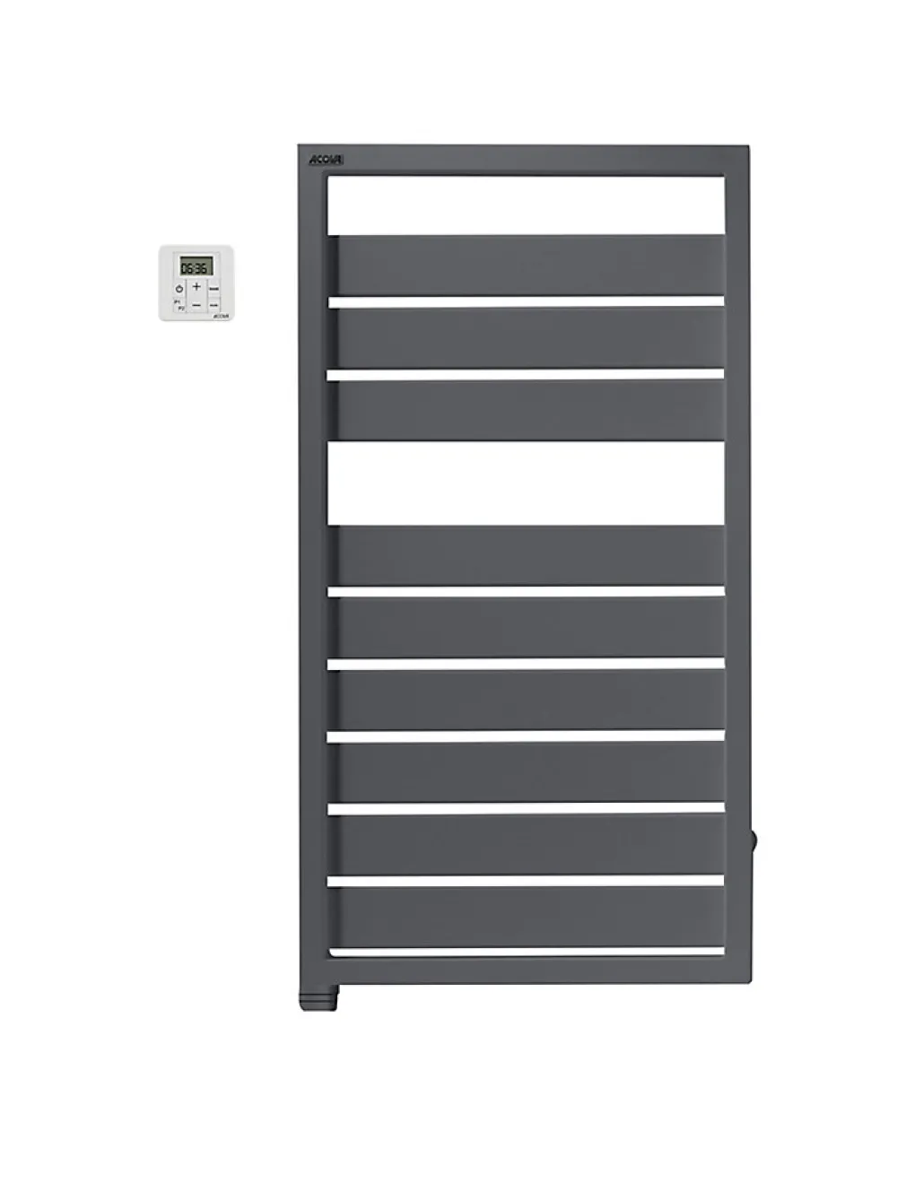 Acova Sèche-serviettes électrique à inertie fluide Astrakan anthracite 500W