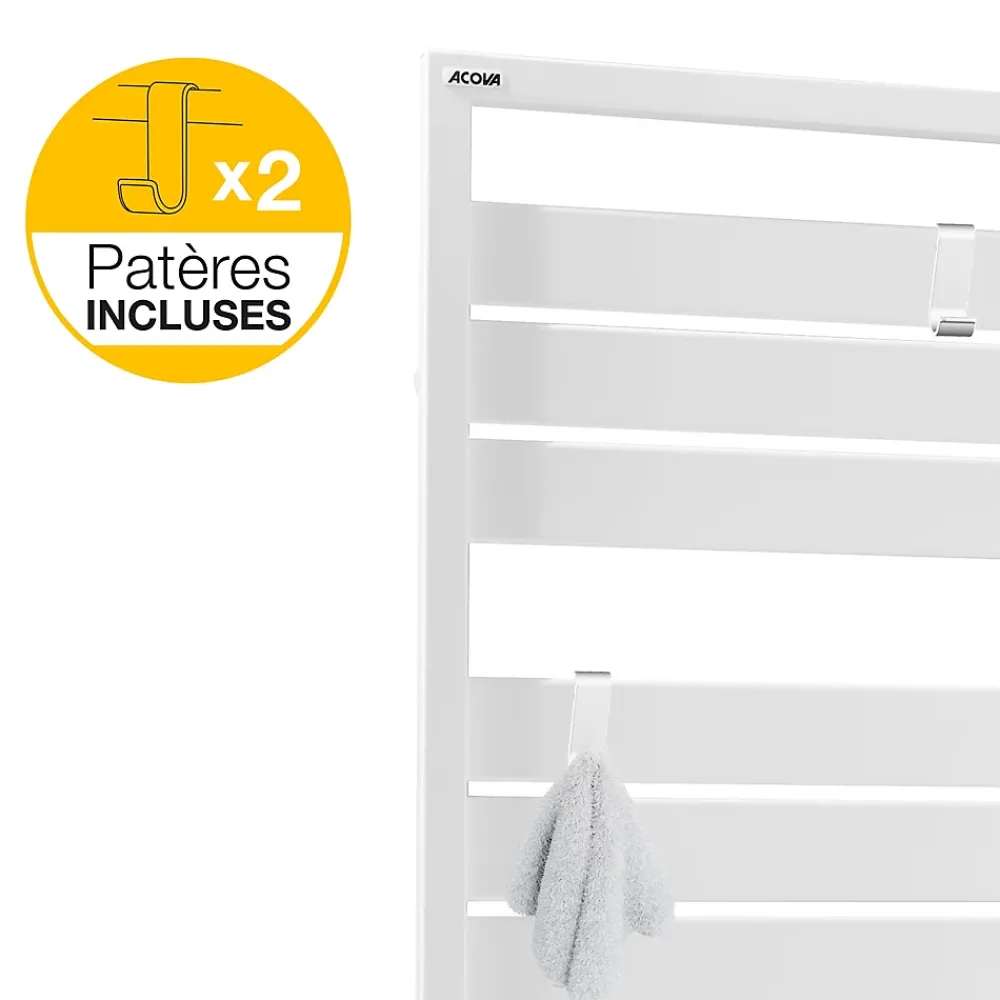 Acova Sèche-serviettes électrique à inertie fluide Astrakan anthracite 500W