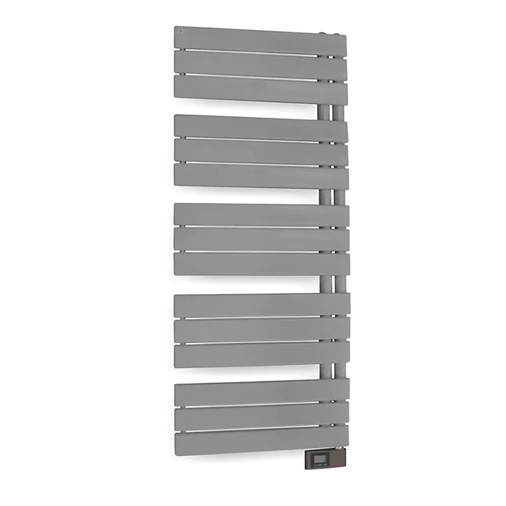 Deltacalor Sèche-serviettes électrique asymétrique 750W gris clair 7.5m²