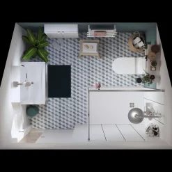 GoodHome Sèche-serviettes électrique à inertie sèche Solna blanc 350W