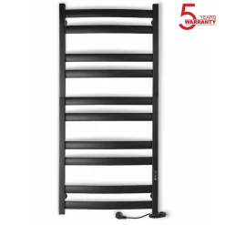 Sèche-Serviettes Électrique|Laris Sèche-serviettes électrique ATLANT 500x1200 avec minuterie ECO, 300W, Noir