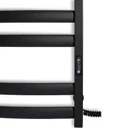 Sèche-Serviettes Électrique|Laris Sèche-serviettes électrique ATLANT 500x1200 avec minuterie ECO, 300W, Noir
