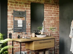 Sauter Sèche-serviettes électrique à inertie fluide Kelud mini 2 anthracite 250W