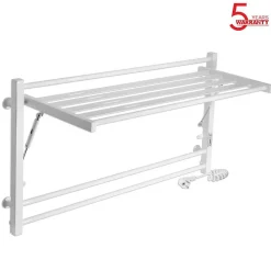 Sèche-Serviettes Électrique|Laris Sèche-serviettes électrique ASTOR 1000x540 avec minuterie ECO, 225W, Blanc