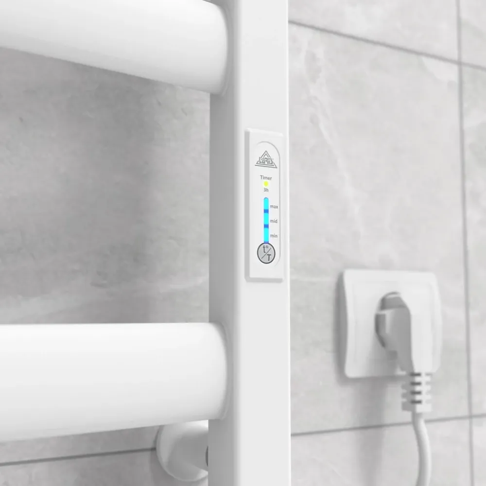 Laris Sèche-serviettes électrique ATLANT 500x900 avec minuterie ECO, 210W, Blanc