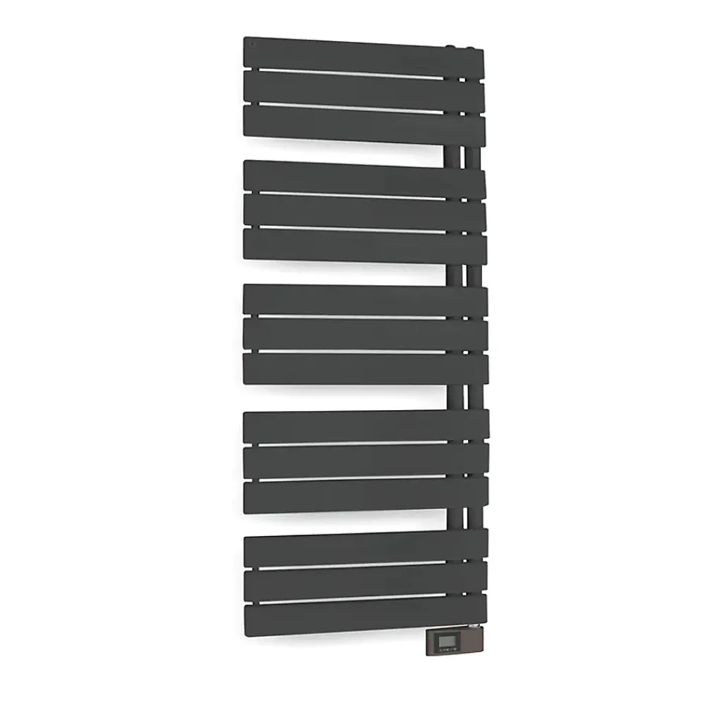 Deltacalor Sèche-serviettes électrique asymétrique 750W anthracite 7.5m²