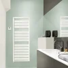 Sèche-Serviettes Électrique|Acova Sèche-serviettes électrique à inertie fluide Astrakan blanc 750W