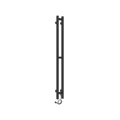 Sèche-Serviettes Électrique|Laris Sèche-serviettes électrique DUET 80x1200 avec minuterie ECO, 80W, Noir
