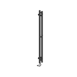 Sèche-Serviettes Électrique|Laris Sèche-serviettes électrique DUET 80x1200 avec minuterie ECO, 80W, Noir