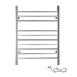 Sèche-Serviettes Électrique|WarmlyYours Sèche-serviettes électrique chrome 150W , Dimensions: 81.2cm x 60 cm