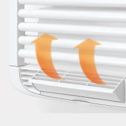 Deltacalor Sèche-serviettes électrique à inertie fluide Stendino 500W + soufflerie 1000W noir