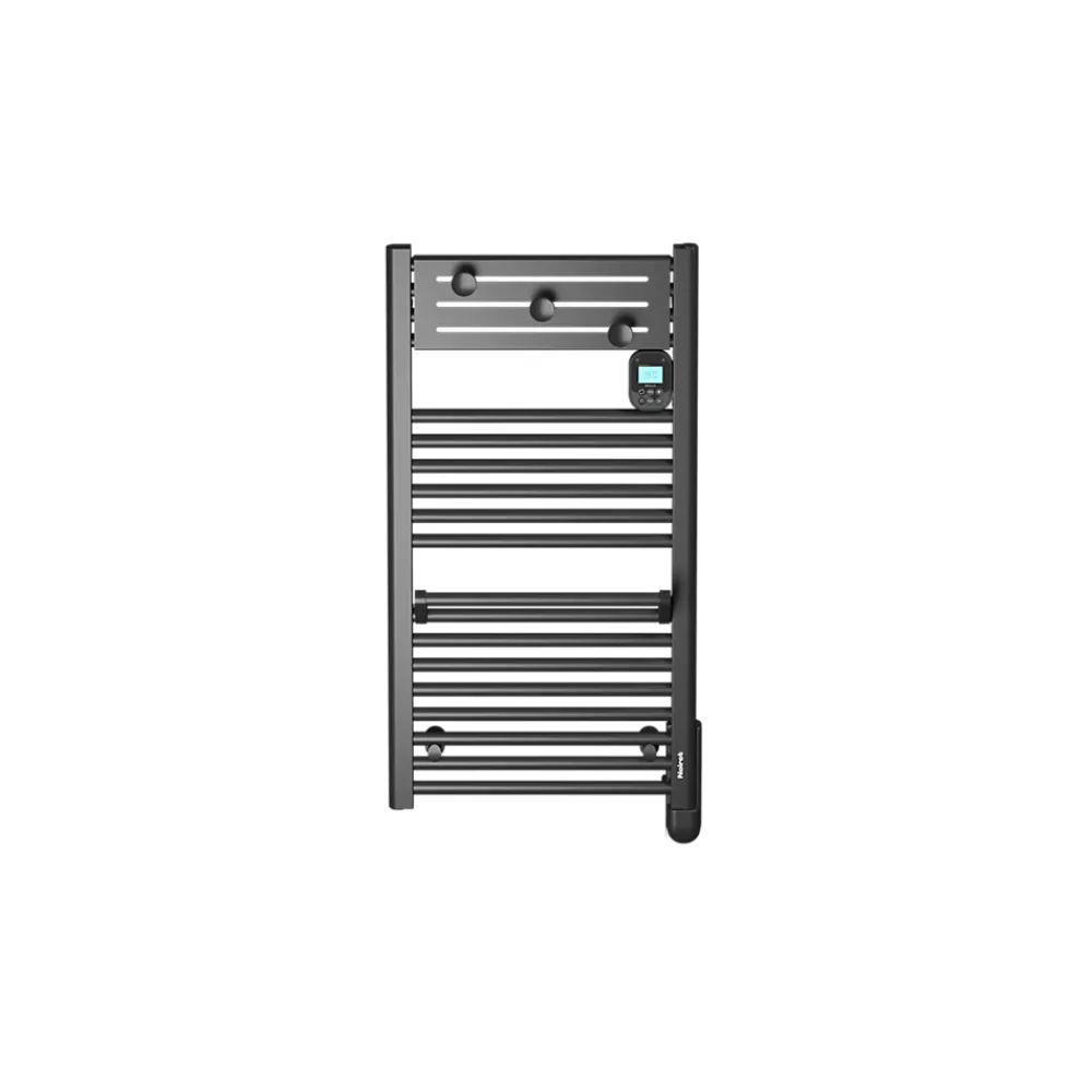 Sèche-Serviettes Électrique|Noirot Sèche-serviettes électrique 500 W noir à inertie fluide, Actibain